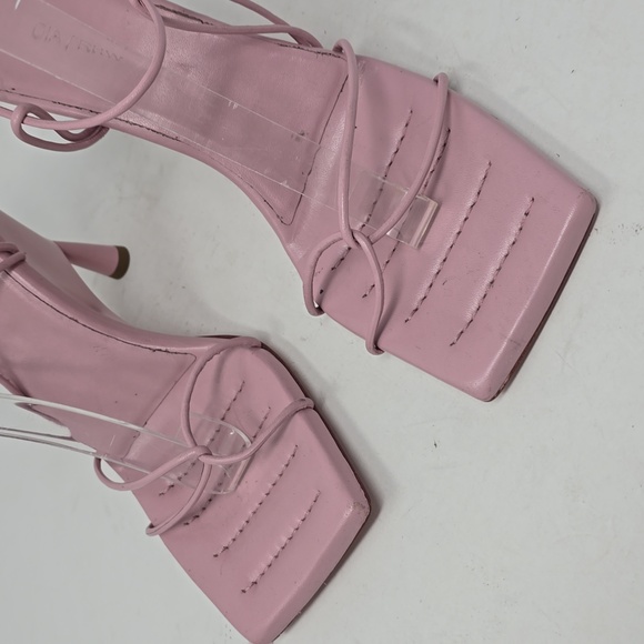 GIA/RHW Rosie 105 Strappy Wedge Ankle Pink Sandals Size 37 - Picture 3 of 9